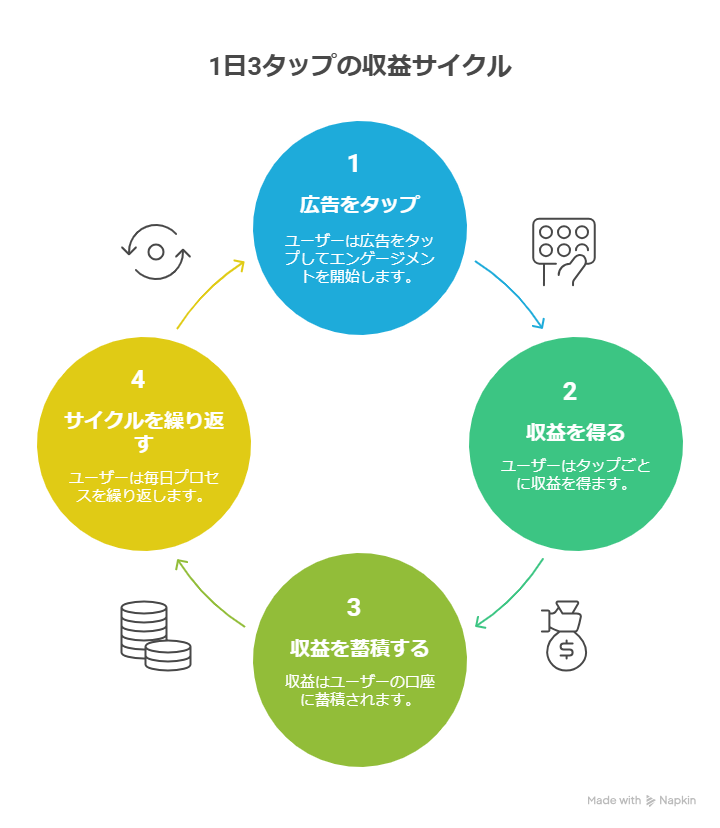 『1日3タップで稼げる』は嘘？広告の真実と現実的な稼ぎ方を解説