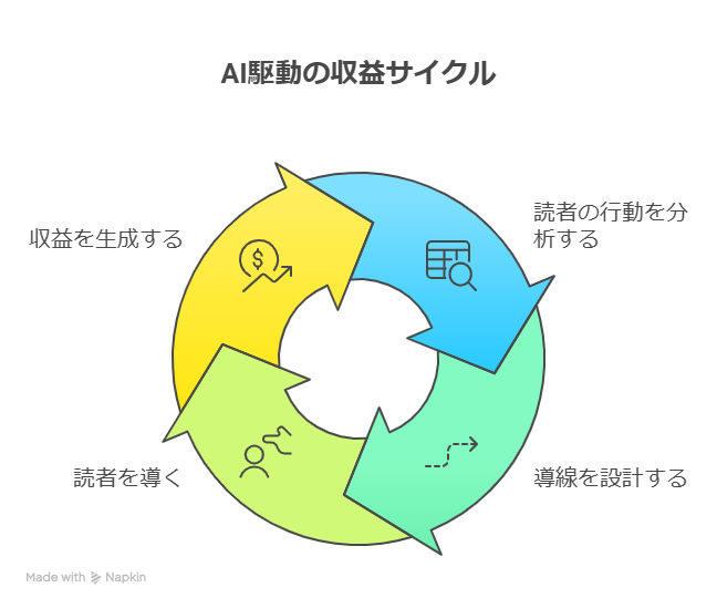 AI×導線設計で収益を最短で動かす方法｜読者が自然に「買う流れ」を作るブログ構造