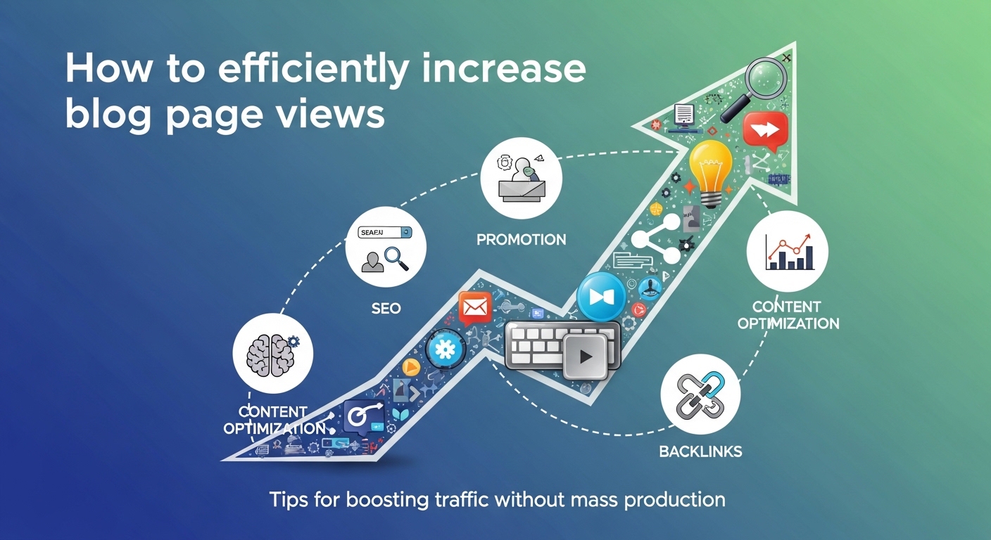 ブログPVを効率よく増やす方法|量産せずにアクセスを伸ばすコツを紹介