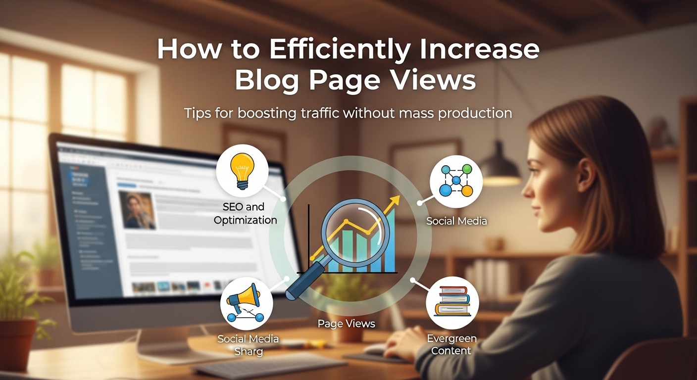 ブログPVを効率よく増やす方法|量産せずにアクセスを伸ばすコツを紹介