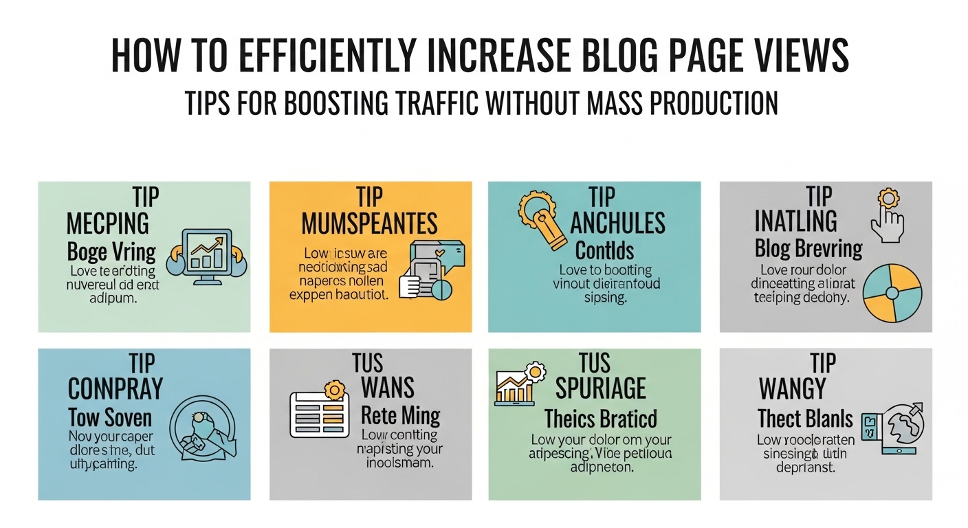 ブログPVを効率よく増やす方法|量産せずにアクセスを伸ばすコツを紹介